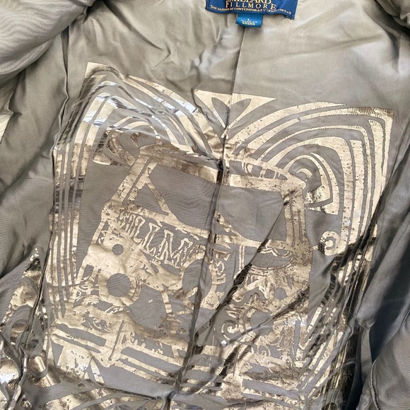 Pre-Owned Millard Fillmore Military-Style Wool Blend Cropped Peacoat – Size L - Picture 7 of 9